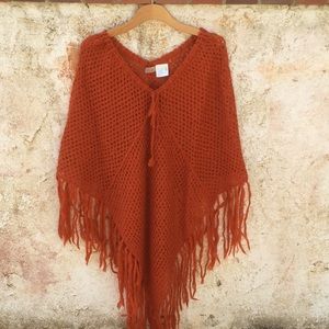 Diabless handknit poncho